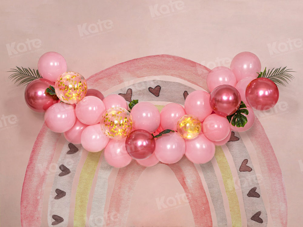 Kate Summer Rainbow Hawaii Balloon Backdrop for Photography