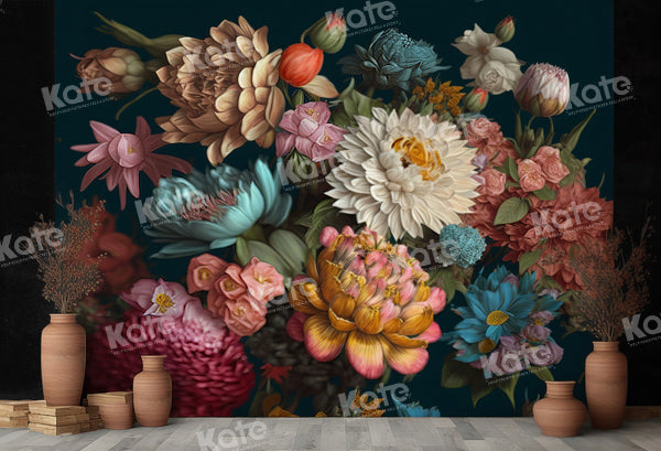 Kate Boho Blooming Floral Backdrop Designed by Chain Photography