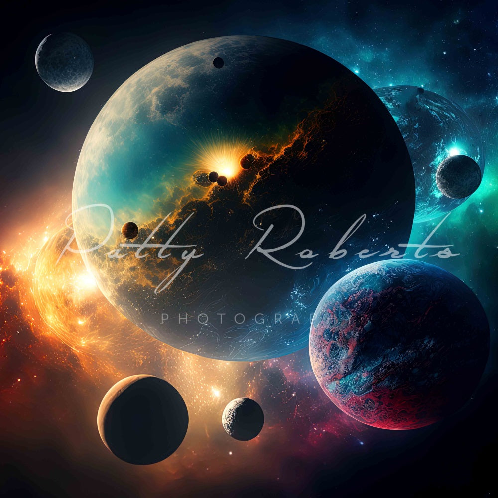 Kate Interstellar Visions Space Backdrop Designed by Patty Robert