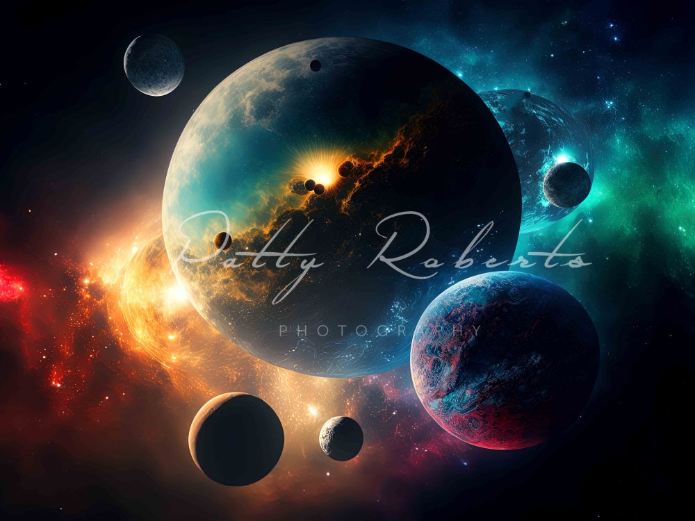 Kate Interstellar Visions Space Backdrop Designed by Patty Robert