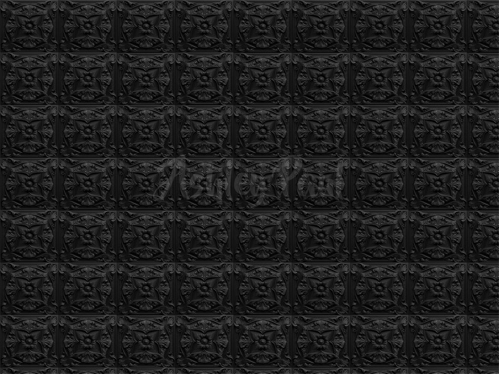 Panel de Azulejos para Fondo de Pared de Estudio Black Boudoir Diseñado por Ashley Paul