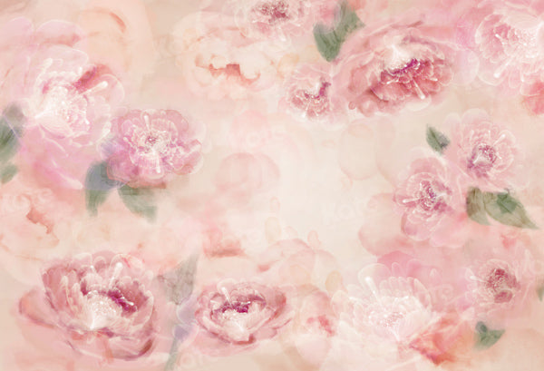 Kate Pink Fine Art Big Blooming Floral Backdrop Designed by GQ