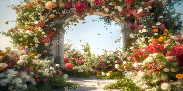 Kate Wedding Flower Arch Romantic Backdrop Designed by Chain Photography