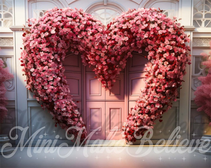 Kate Pet Valentine Flower Heart Door Backdrop Designed by Mini MakeBelieve