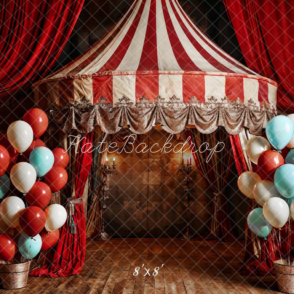 Kate Pet Balloon Red Circus Backdrop Designed by Emetselch
