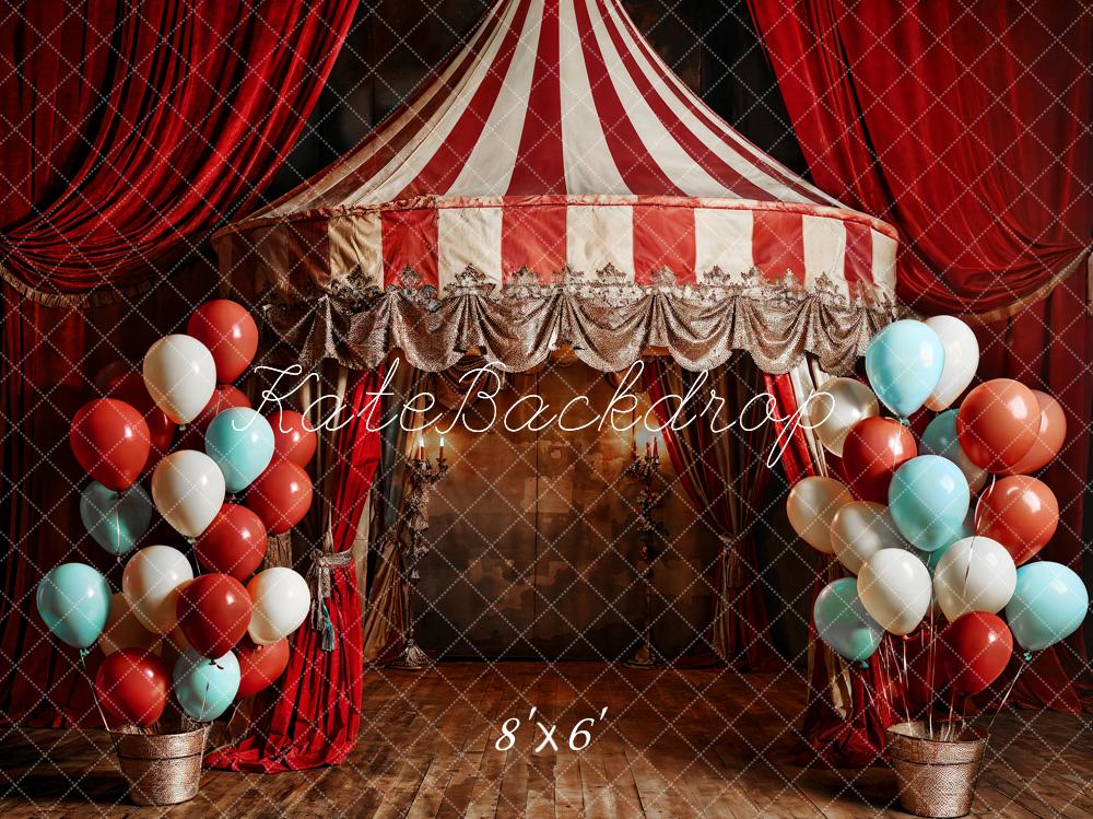 Kate Pet Balloon Red Circus Backdrop Designed by Emetselch