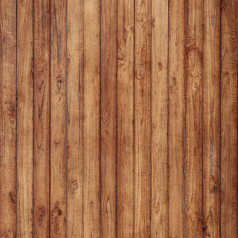 Fox Rolled Brown Wood Board Vinyl Photography Backdrop - Foxbackdrop