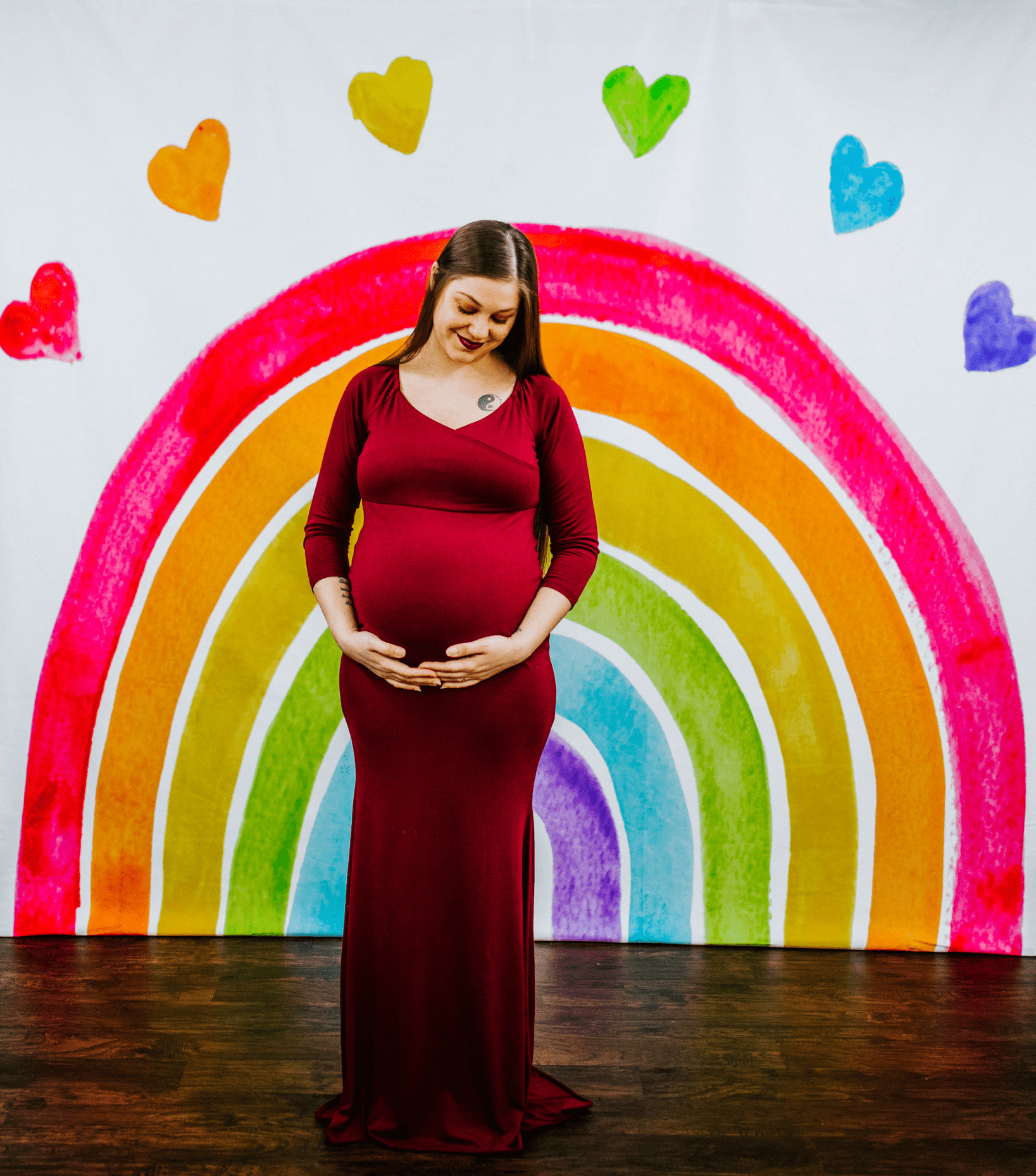 Kate Watercolor Rainbow Backdrop Designed by Mandy Ringe Photography - Kate Backdrop