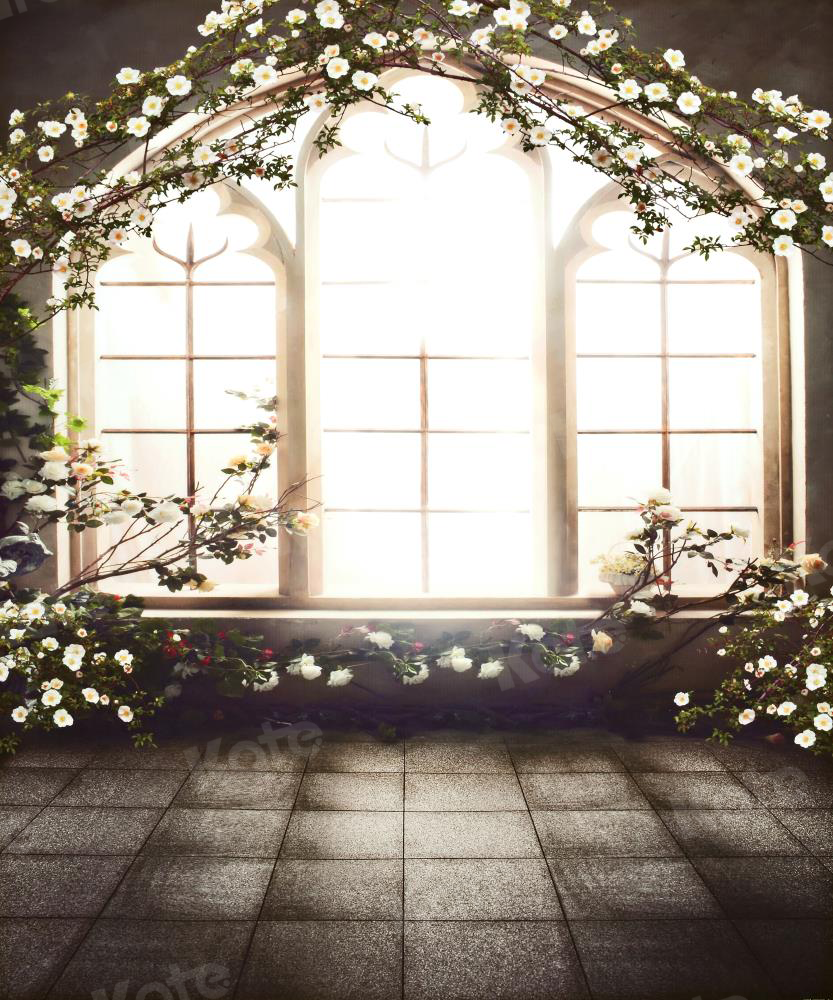 Kate Florals Window Backdrops for Photographers Wedding - Katebackdrop