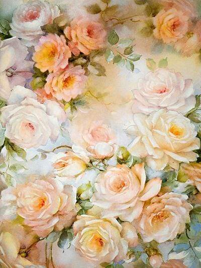 Kate Yellow Florals Background Photography Monther's Day Backdrop - Katebackdrop