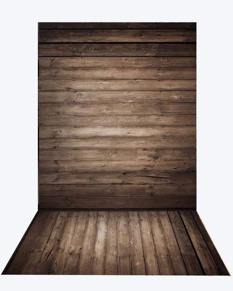 Katebackdrop闅嗛敋oKate Dark wood backdrop + wood floor mat