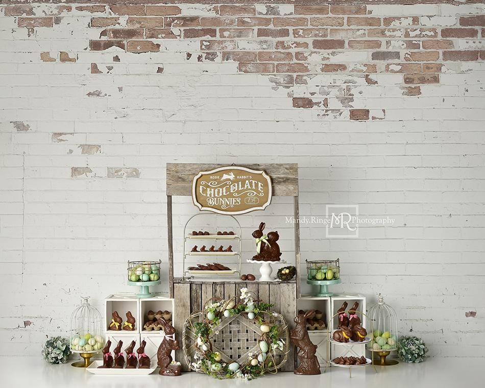 Kate Easter Chocolate Bunnies Backdrop Designed by Mandy Ringe Photography - Kate Backdrop