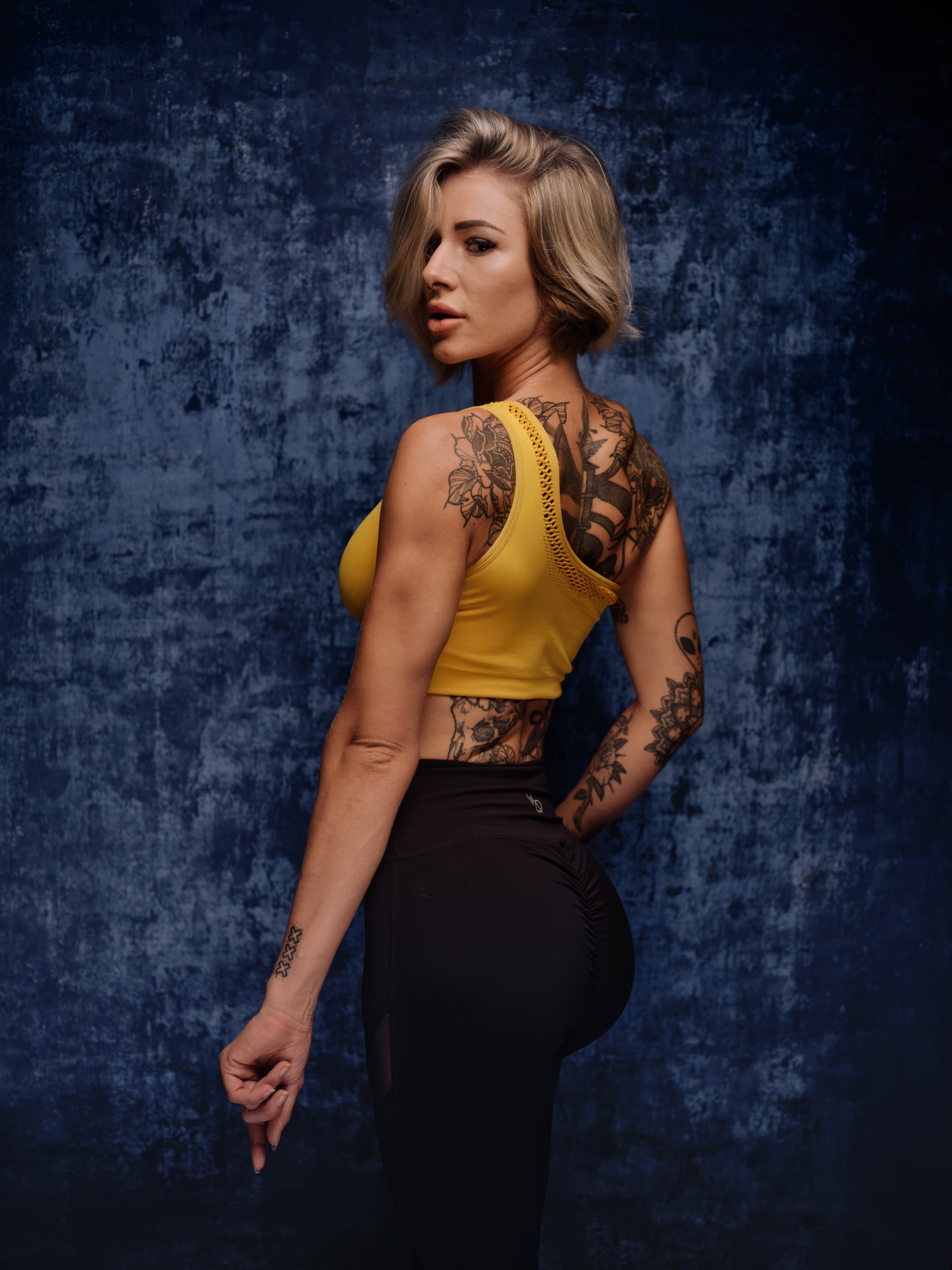 Kate 5x7ft Abstract Texture Atlantic Blue Hand Painted Backdrop - Kate Backdrop