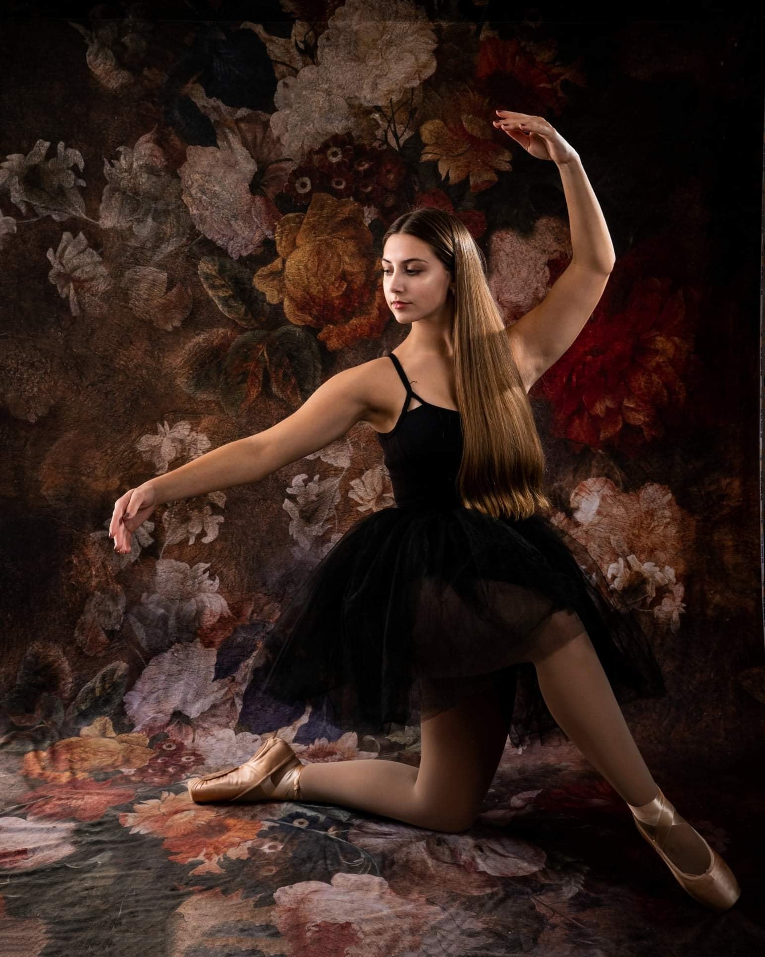 Kate Fine Art Retro Floral Backdrop for Maternity Photography - Kate Backdrop