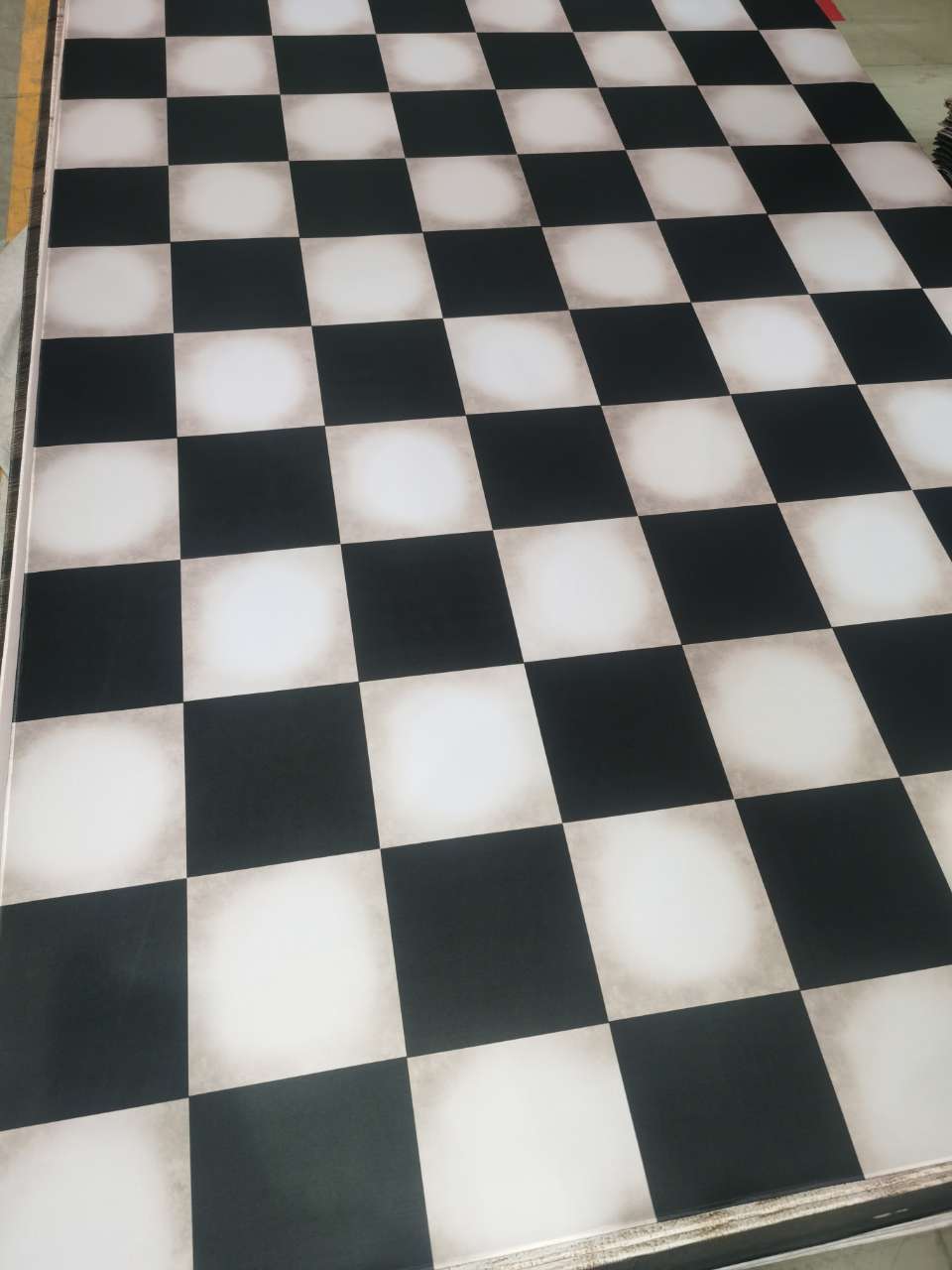 Kate Black&White Checker Rubber Floor Mat Designed By Mandy Ringe Photography