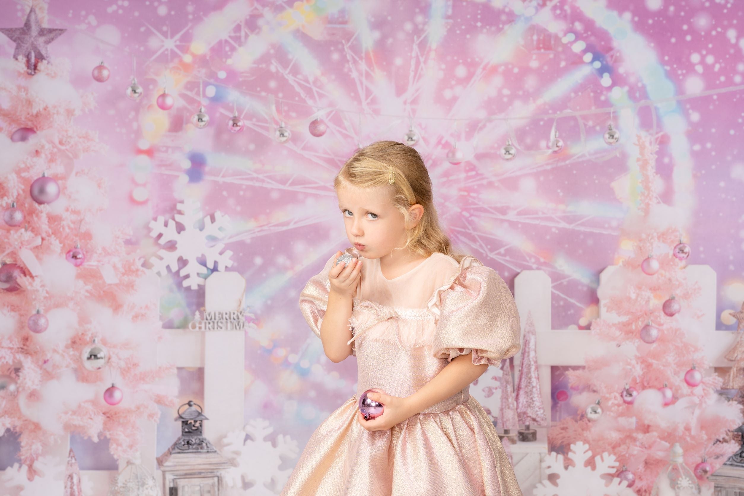 Kerstachtergrond Fantasie Reuzenrad Ontworpen door GQ