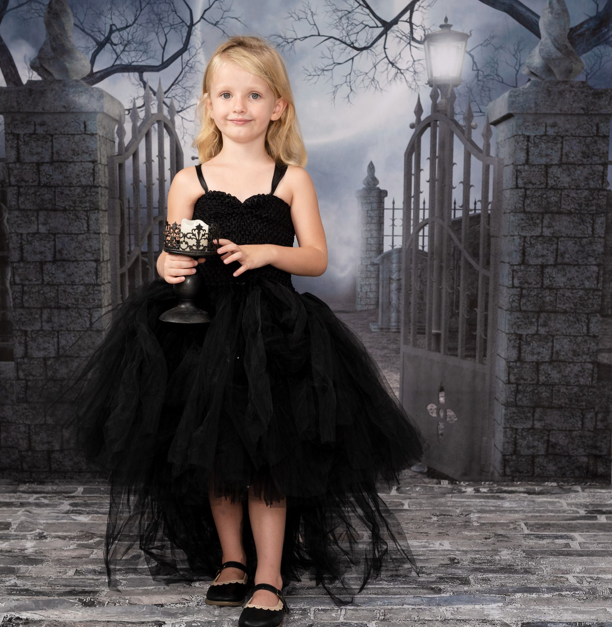 Kate Halloween fabric Backdrop for photography Haunted house - Katebackdrop