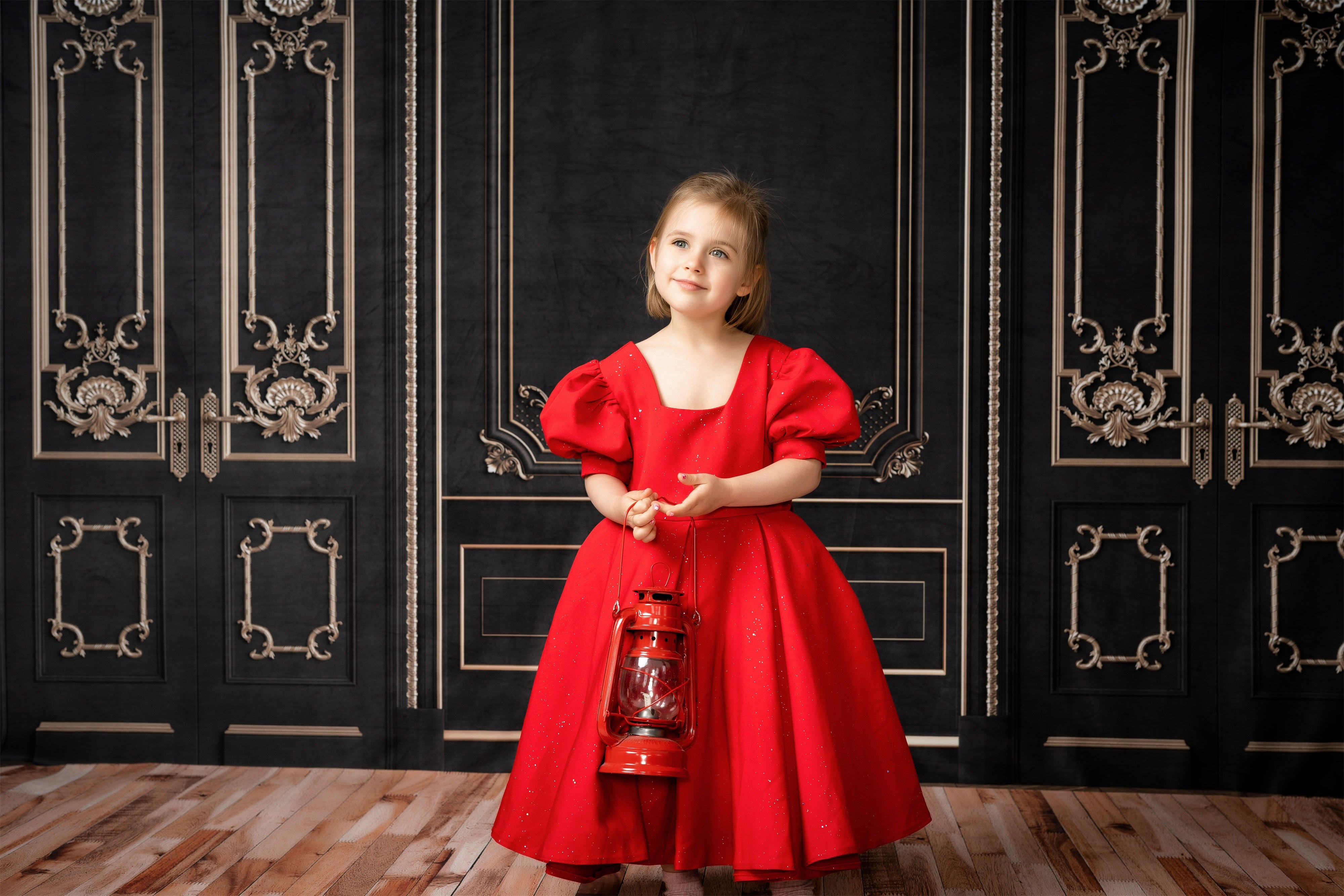 Kate Retro Wall Backdrop Gold And Black for Photography - Kate Backdrop