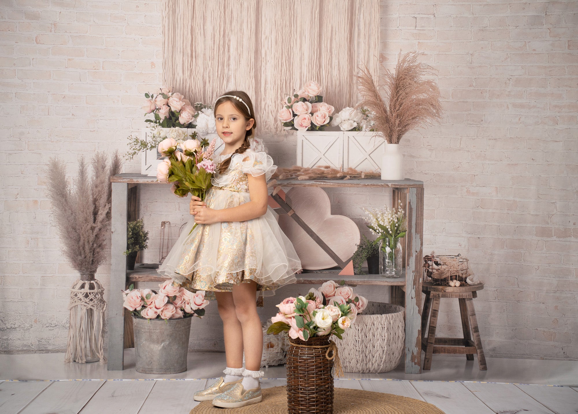 Kate Boho Valentine's Day Backdrop Designed by Mandy Ringe Photography