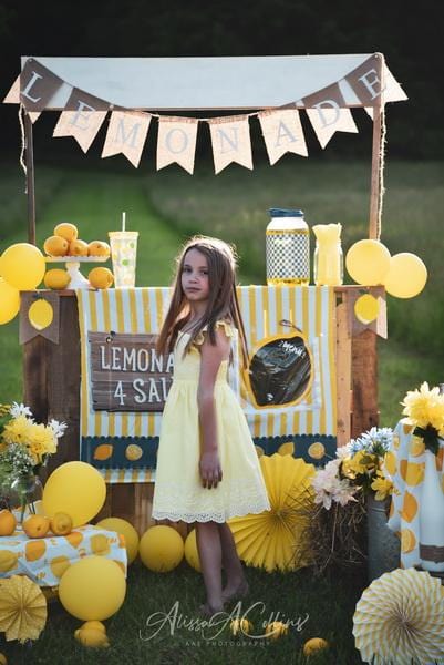 Kate Summer Backdrop Lemonade Stand Designed by AAE Photography - Kate Backdrop