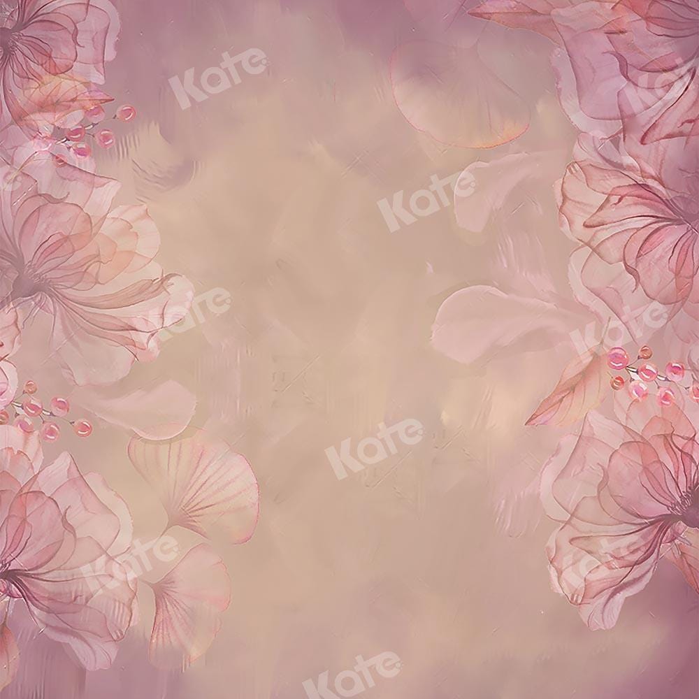 Kate Fine Art Floral Blurry Pink Backdrop Designed by GQ - Kate Backdrop