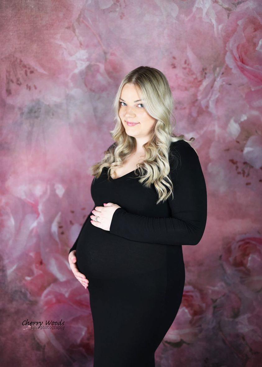 Kate Fine Art Blurry Florals Pink Backdrop Designed by GQ - Kate Backdrop