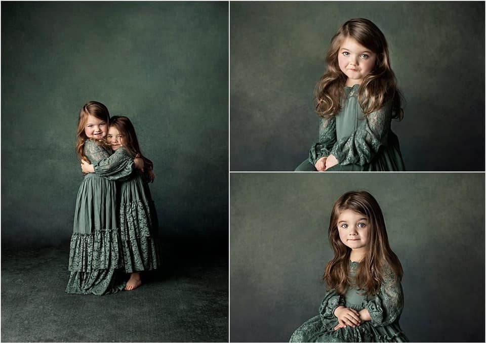 Kate Abstract Blue Green Aquamarine Textured Backdrop Designed by Kate Image - Kate Backdrop