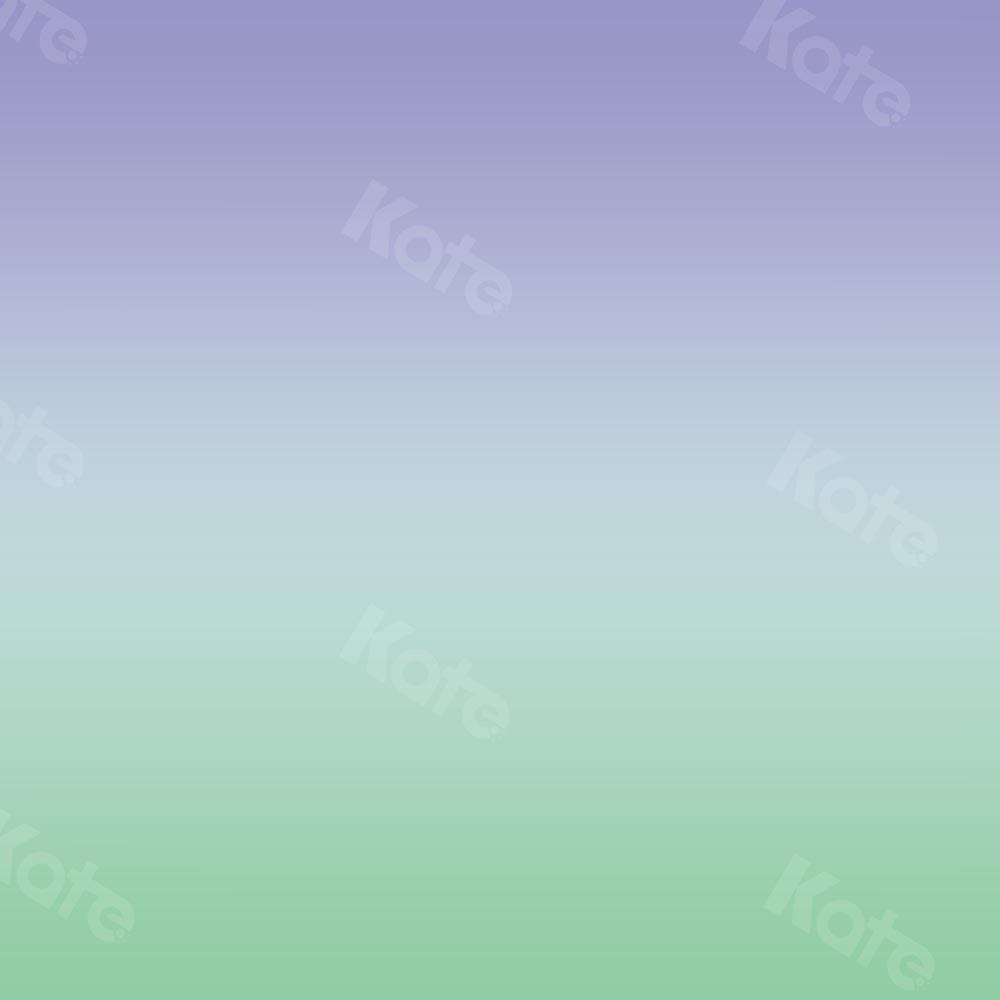 Kate Abstract Purple Gradient Green Backdrop Designed by Kate Image - Kate Backdrop