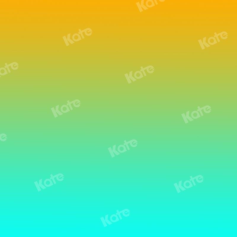 Kate Abstract Gradient Orange to Green Backdrop Designed by Kate Image - Kate Backdrop