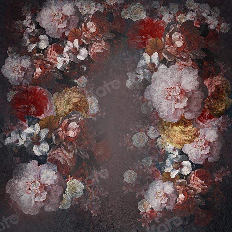 Kate Fine Art Flower Dark Tone Backdrop Designed by GQ - Kate Backdrop