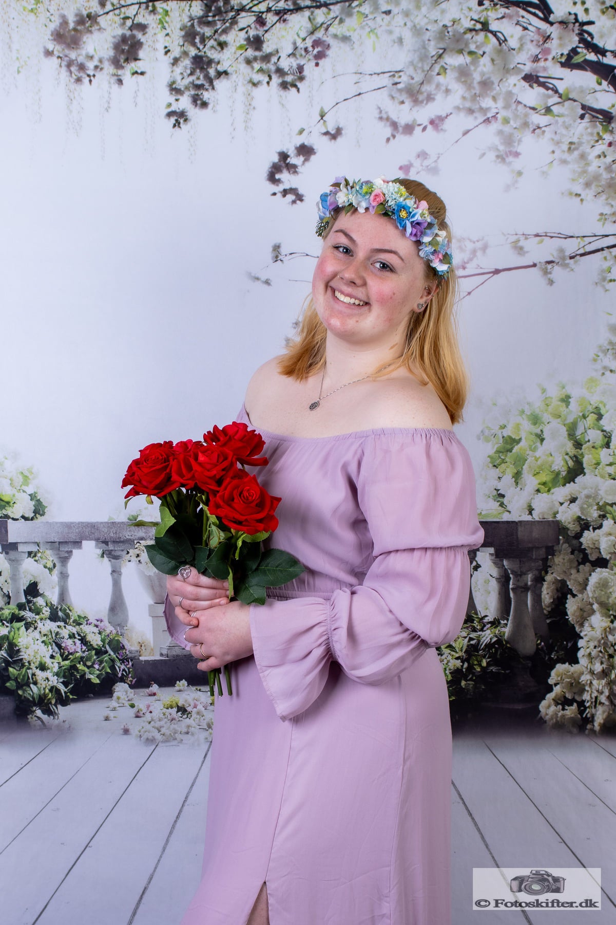 Kate Flower Tree Backdrop Scenery Railing Wedding US - Kate Backdrop