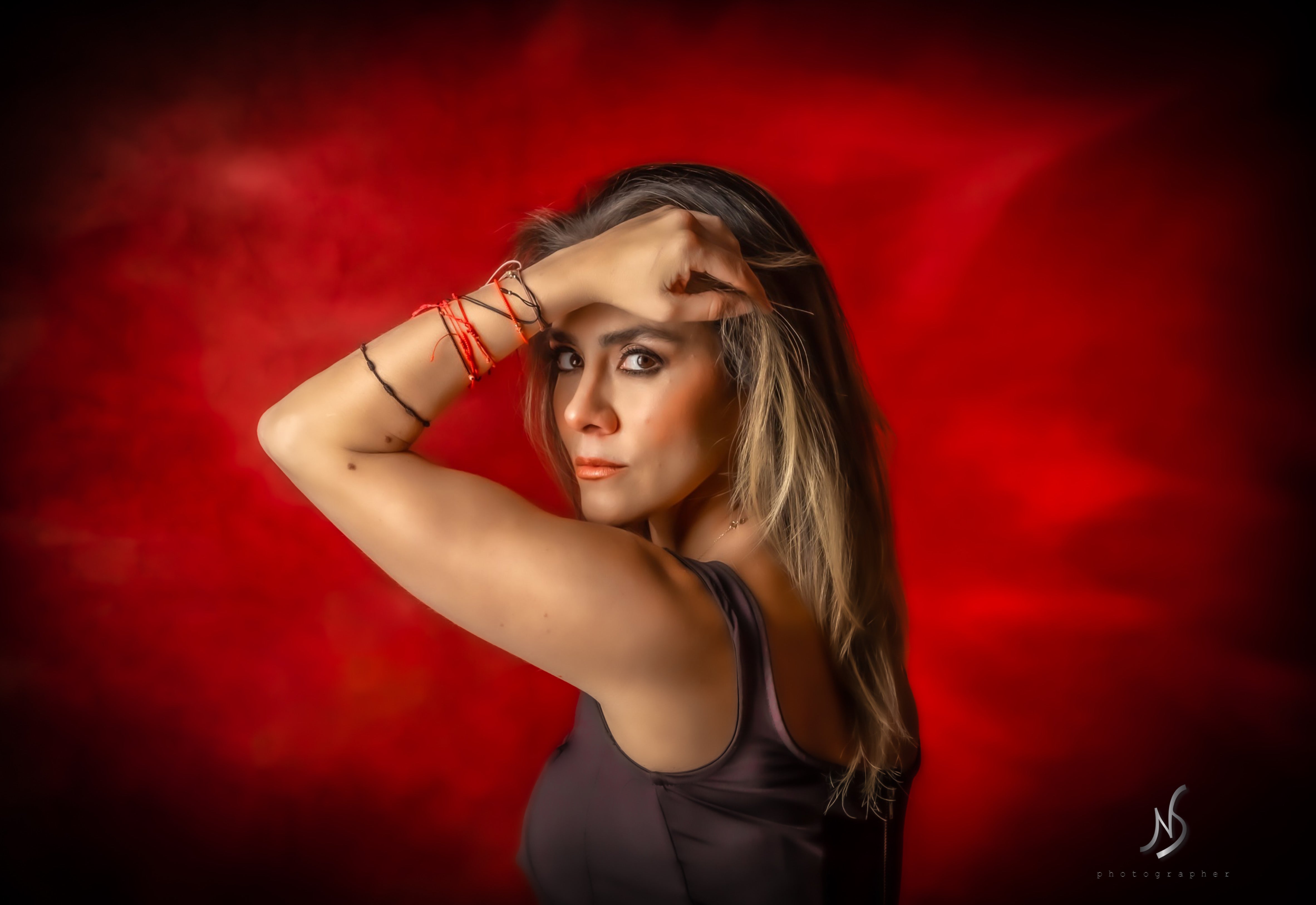 Kate Abstract Iron Oxide Red Textured Backdrop Designed by GQ - Kate Backdrop