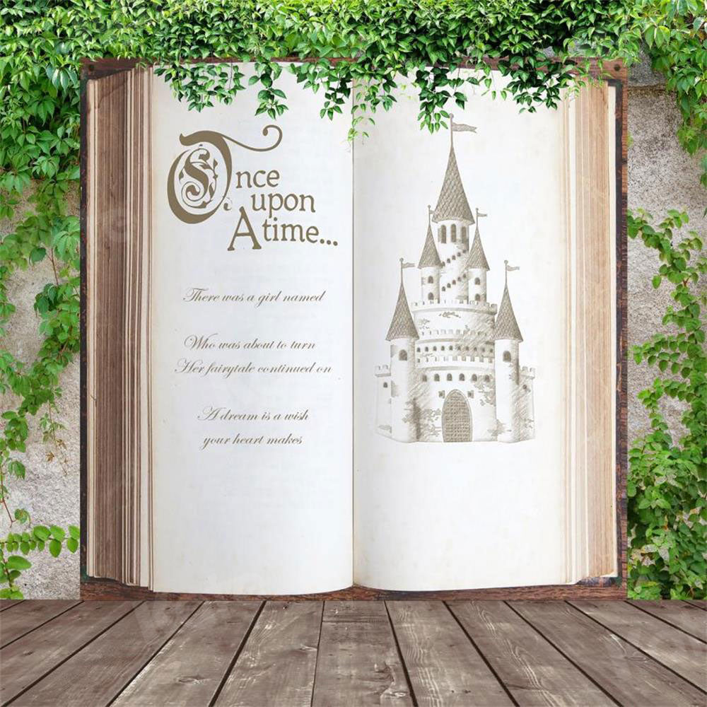 Kate Fairy Tale Once open a time Backdrop Castle Book Story Designed By JS Photography - Kate Backdrop