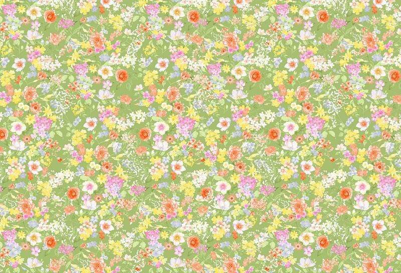 Katebackdrop£ºKate Retro flowers Baby Shower Backdrop for Photography designed by Jerry_Sina