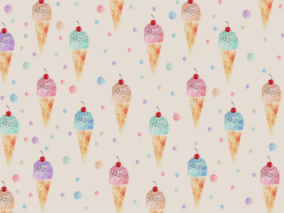 Katebackdrop鎷㈡綖Kate Beige Cute Ice-cream Summer Backdrop for Photography designed by Jerry_Sina