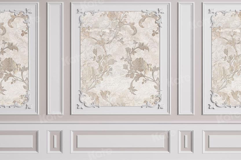 Kate Floral Texture Retro Wall Backdrop for Photography - Kate Backdrop