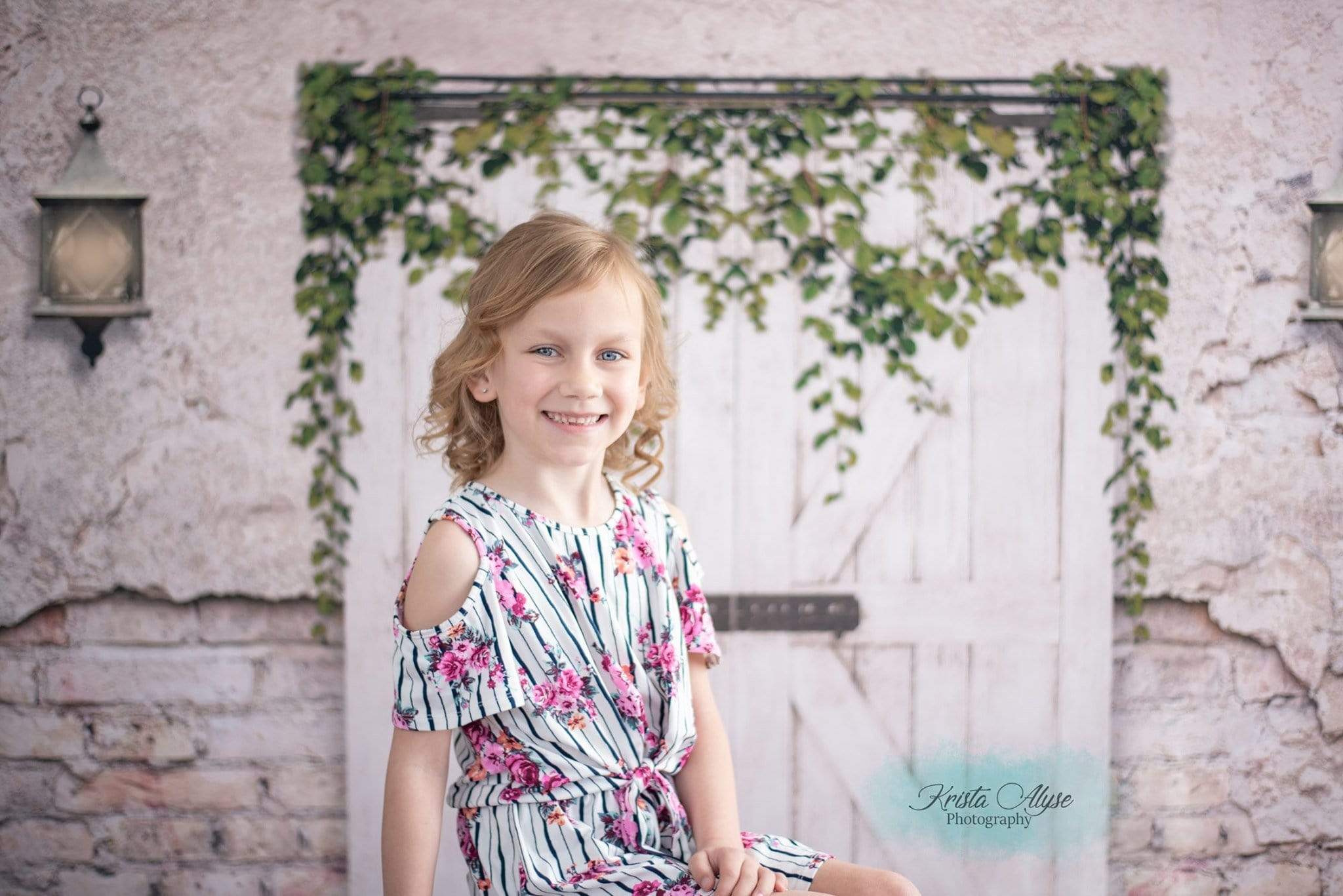 Katebackdrop£ºKate Spring/Easter Barn Door Backdrop for Photography
