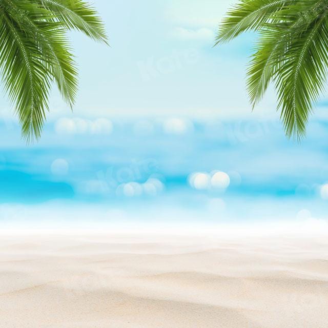Kate Summer Beach Coconut Leaves Backdrop for Photography - Kate Backdrop