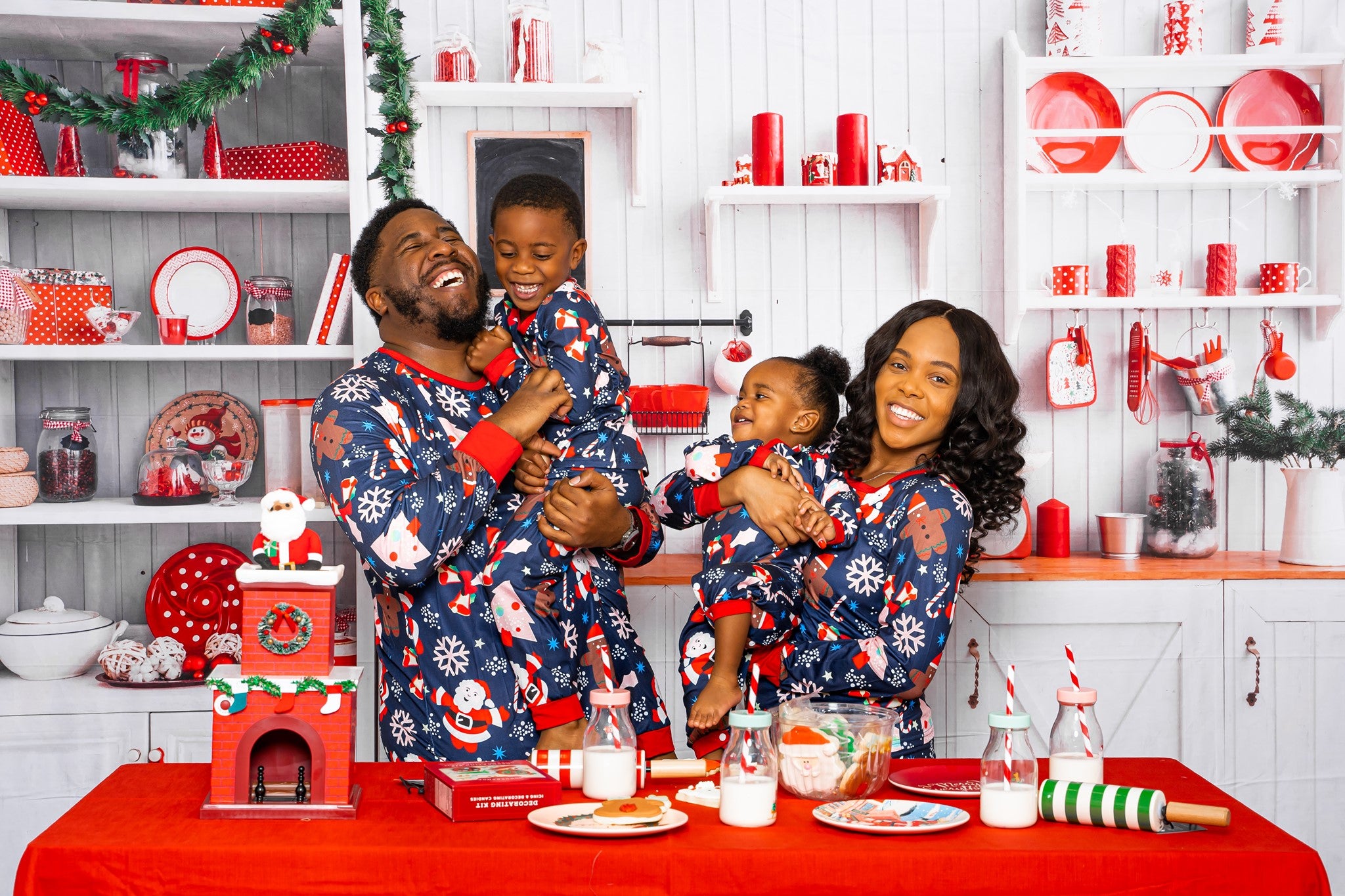 Kate Christmas Kitchen Backdrop White Wall for Photography - Kate Backdrop