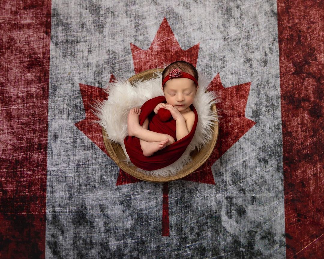 Kate Vintage Faded Flag Canada Day Backdrop for Photography - Kate Backdrop