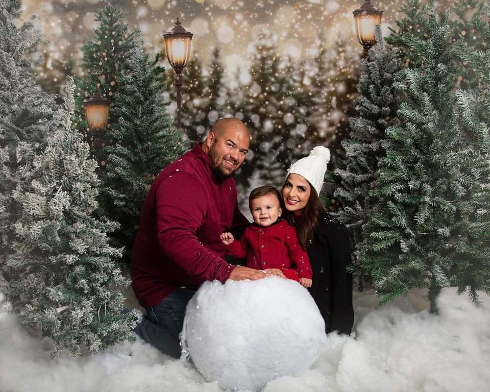 Kate Christmas Snow Forest Lights Backdrop for Photography - Kate Backdrop