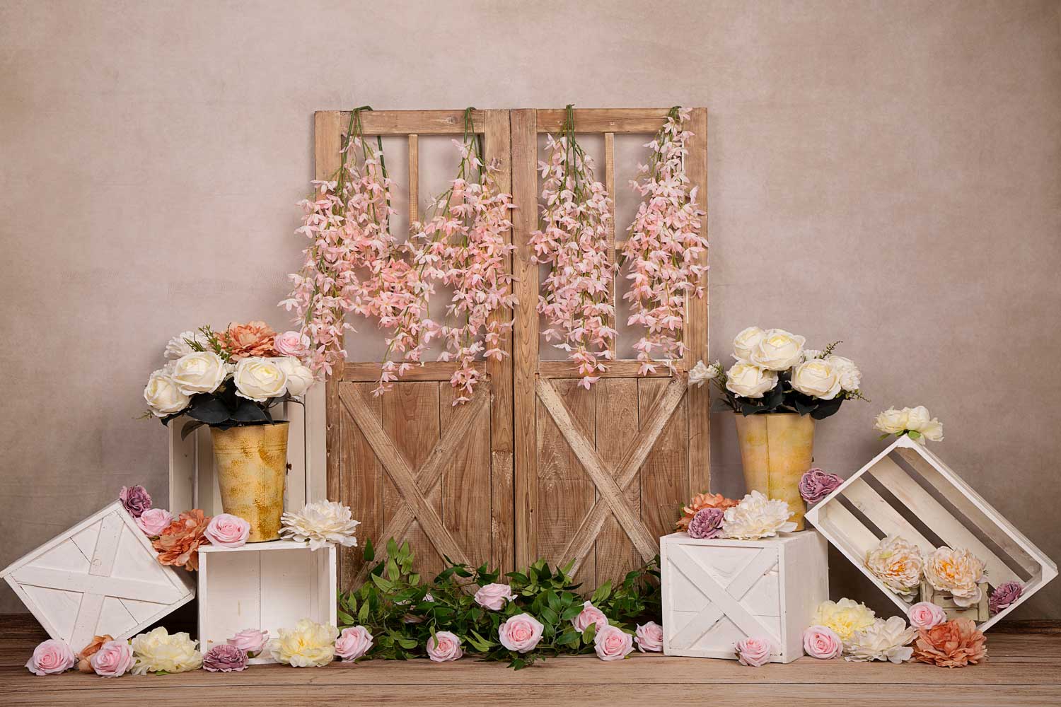 Kate Spring Flowers Door Backdrop Designed by Emetselch - Kate Backdrop