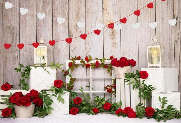 Kate Valentine's Day Roses Backdrop Designed by Emetselch - Kate Backdrop