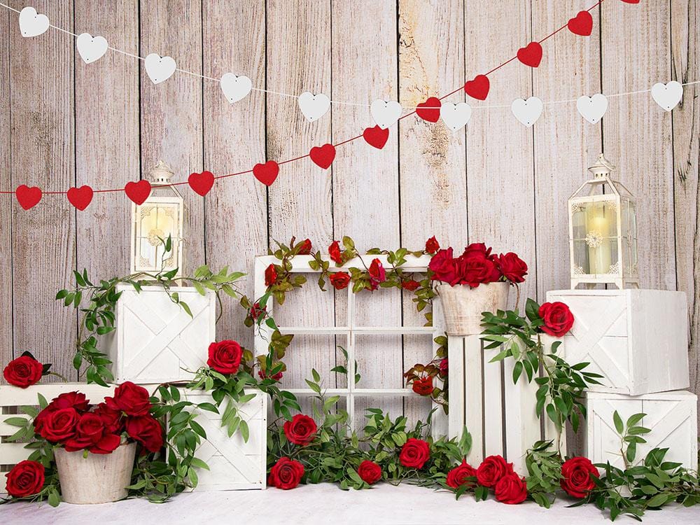 Kate Valentine's Day Roses Backdrop Designed by Emetselch - Kate Backdrop