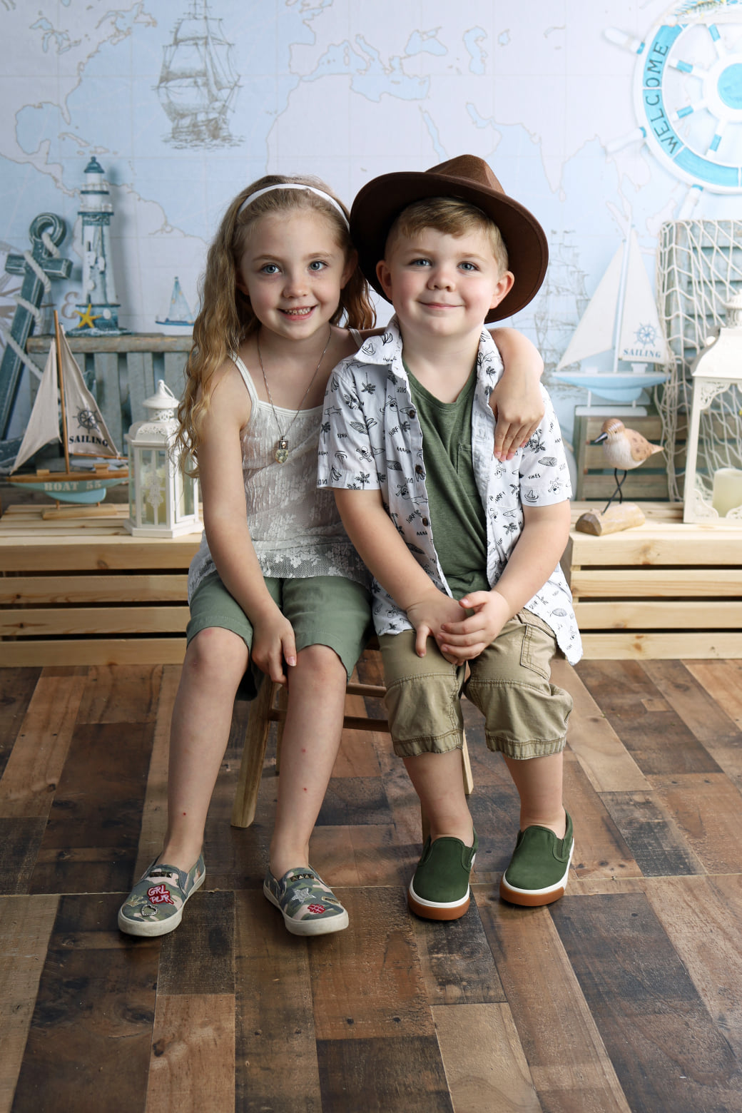 Kate Travel Around the World Summer Children Backdrop Designed by Jia Chan Photography - Kate Backdrop