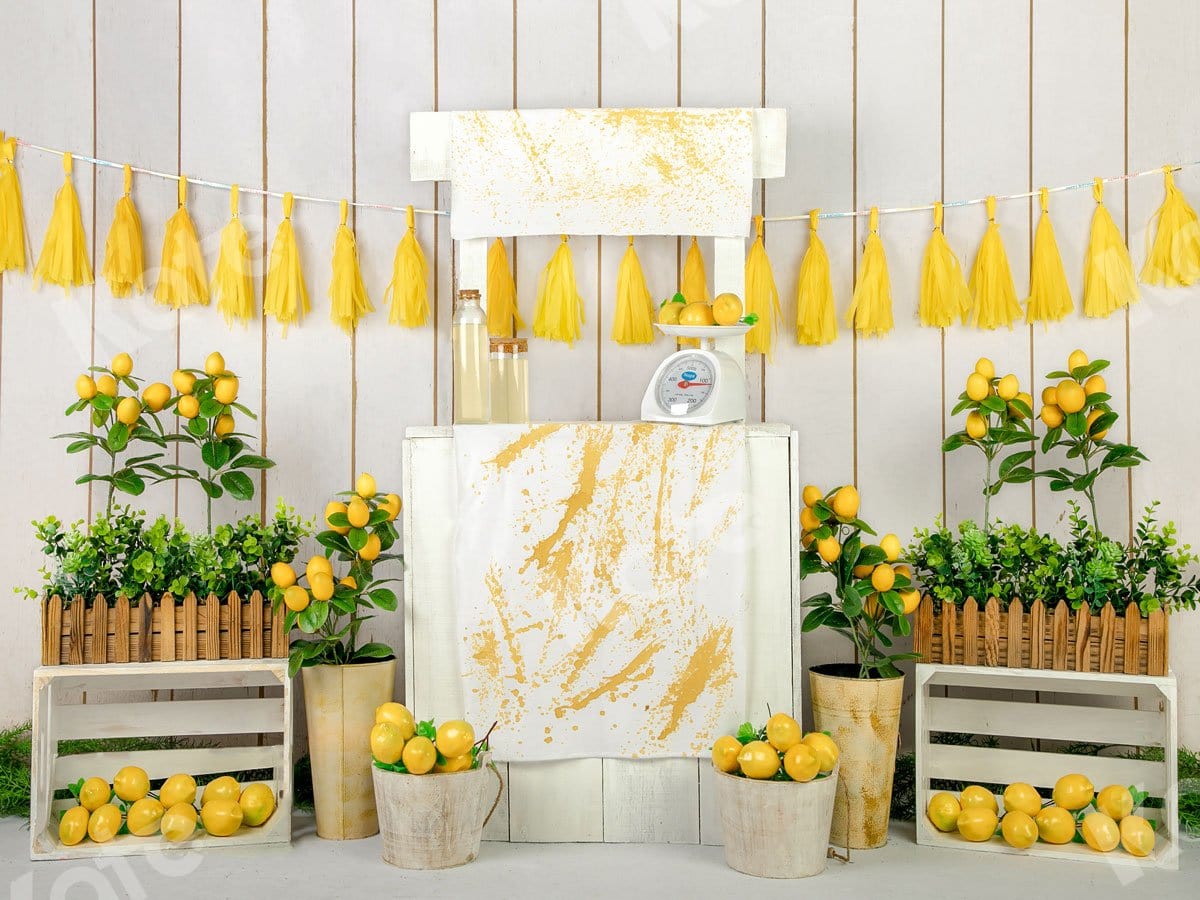 Kate Summer Lemon Store Backdrop Designed by Jia Chan Photography - Kate Backdrop