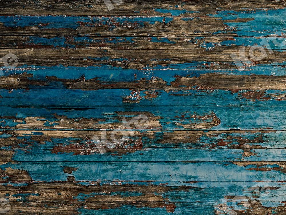 Kate Wood Backdrop Do Old Blue for Photography Designed by Kate Image - Kate Backdrop