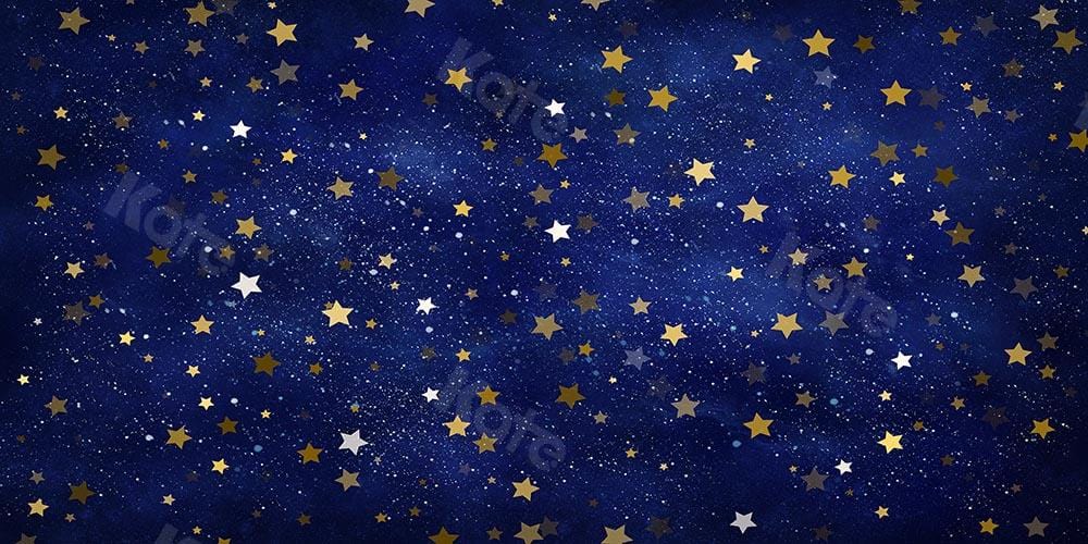 Kate Cake Smash Star Night Blue Sky Backdrop Designed by Chain Photography - Kate Backdrop