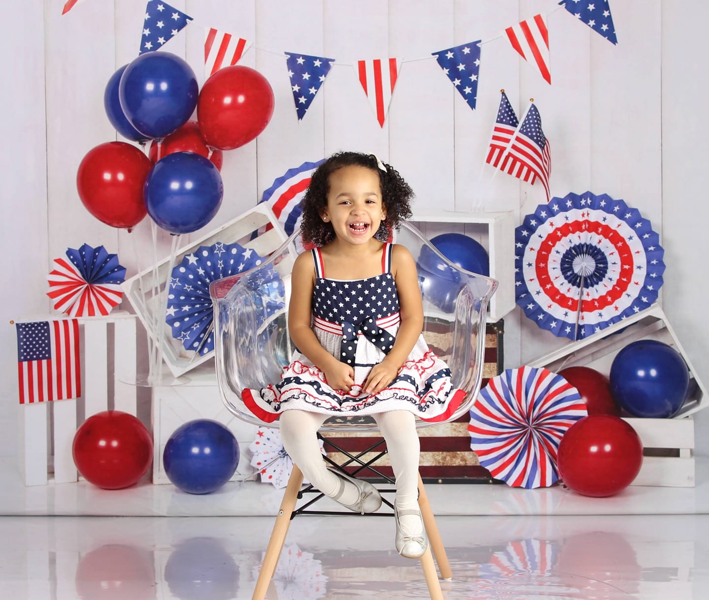 Kate US 4th of July Cake Smash Backdrop Designed by Emetselch - Kate Backdrop