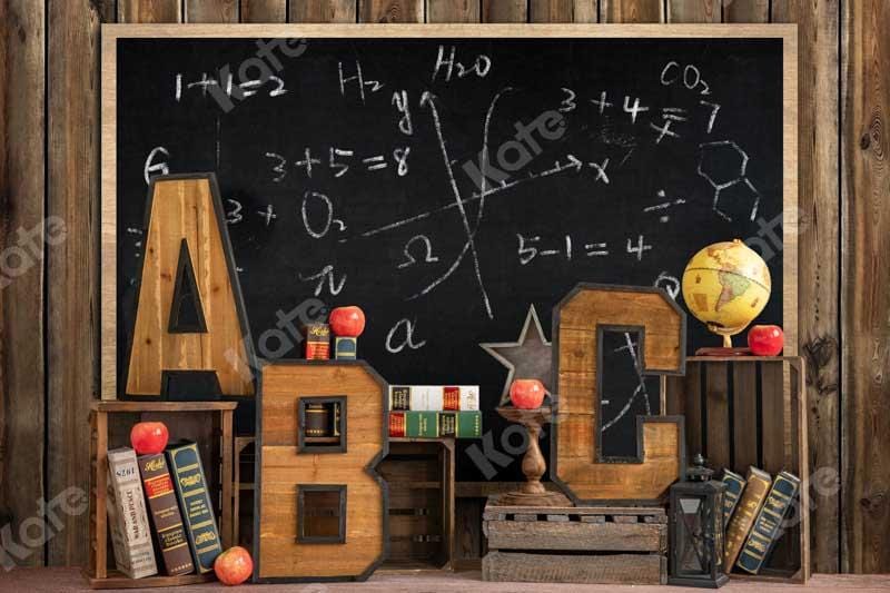 Kate Pet Back to School Summer Blackboard Backdrop Designed by Emetselch